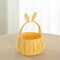 Wickerwise Hand-Woven Easter Bunny Ear Basket with Handle – Multi-Purpose Paper Rope Wicker Basket for Easter Egg Hunts, Picnics, Flower Arrangements, Food Storage, Party, and Home Decor